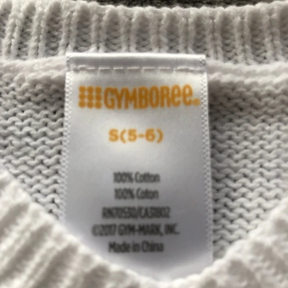 𝅺Gymboree argyle White diamond knit‎ pattern Vest Boys size small 5-6   #b1023